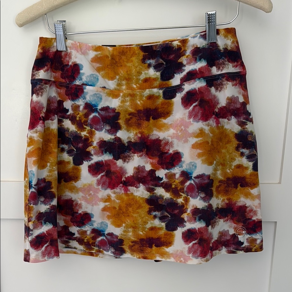 Gold and Purple Mini Pencil Skirt for Casual Resort Wear